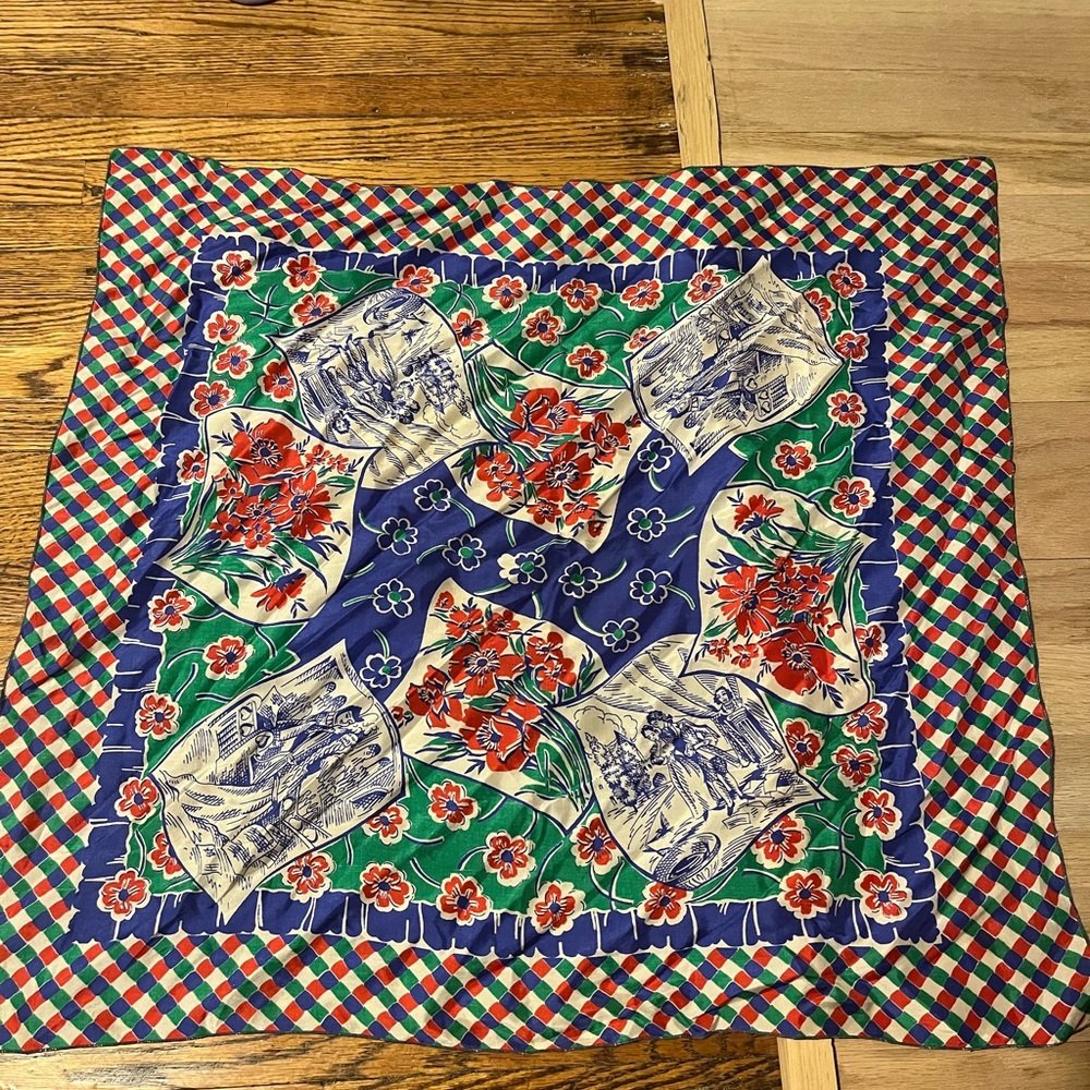 Vintage silk scarf
